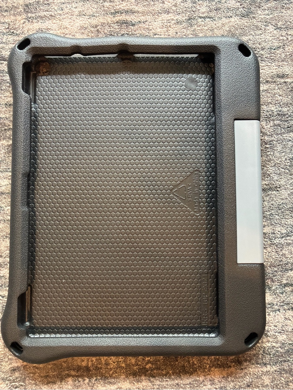 Protective Black Tablet Case with Gray Accent